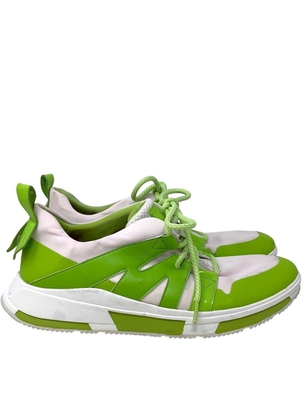 FitFlop Carita Sneakers Neon Green White Size 11